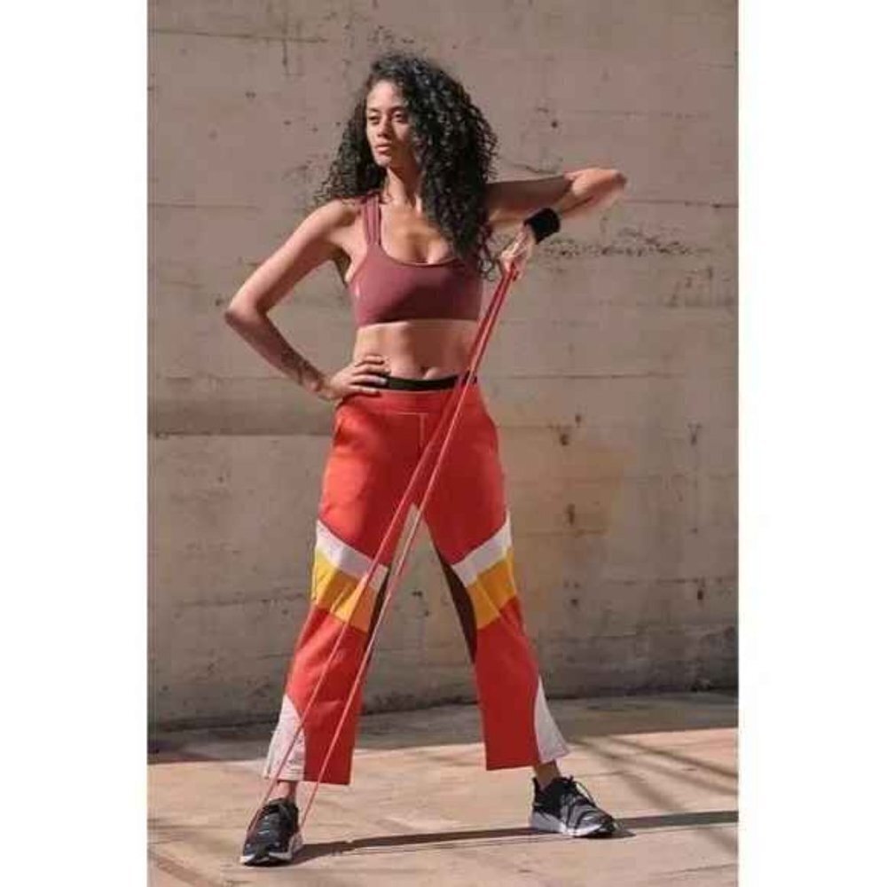 New FP Free People Movement Maraschino Combo Red Flurry Pants Size Small